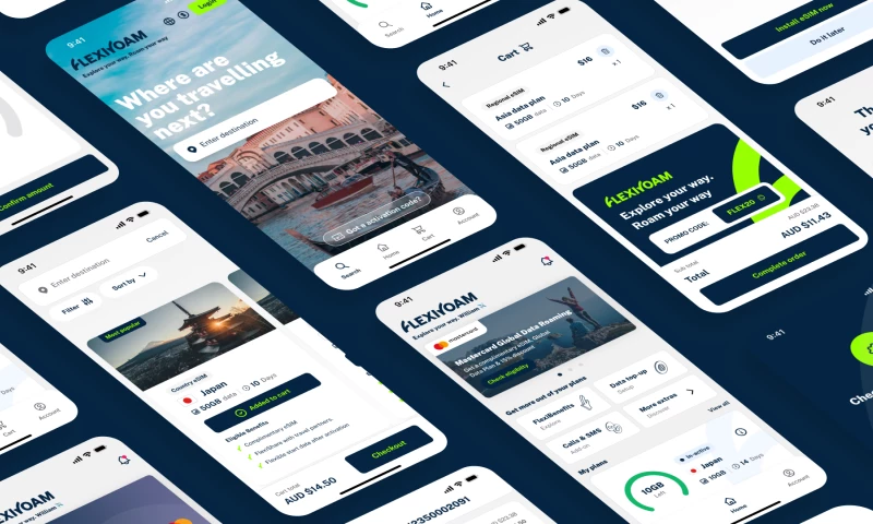 FlexiRoam eSIM Website & App