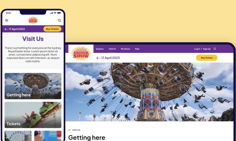 Sydney Royal Easter Show Website