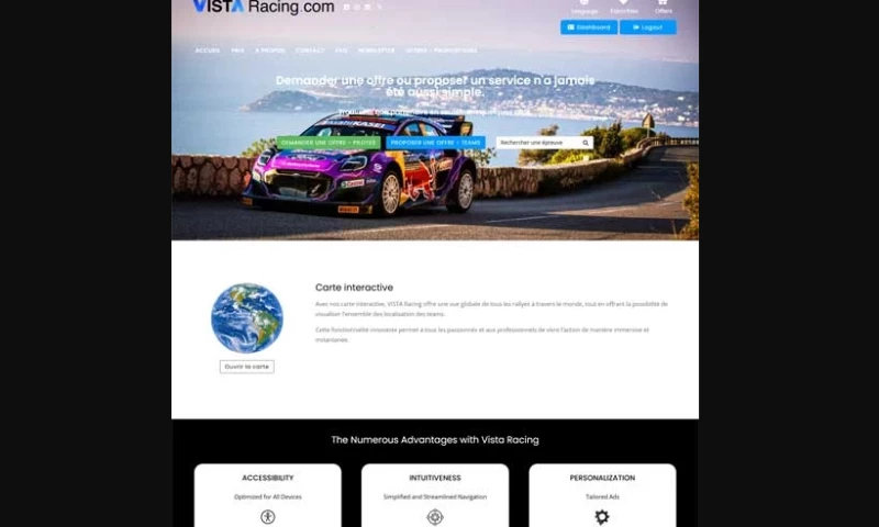 UnitedWebSoft - Rally Race Car Portal Switzerland