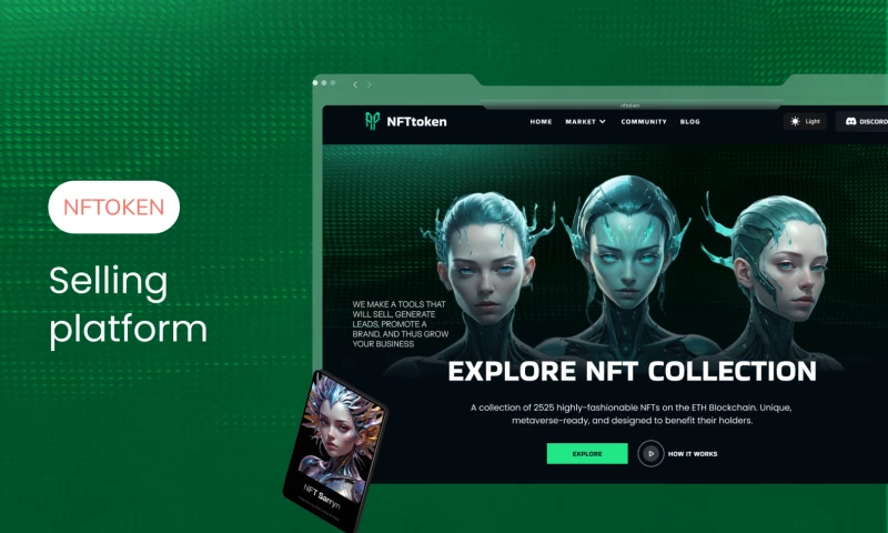 Nfttoken. Selling platform