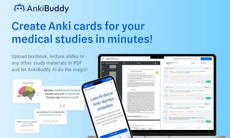 Olearis - Anki Buddy: Smart Flashcard Generator for Medical Students