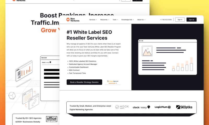 Leo9 Studio - Minimal & Clean Landing Page Design