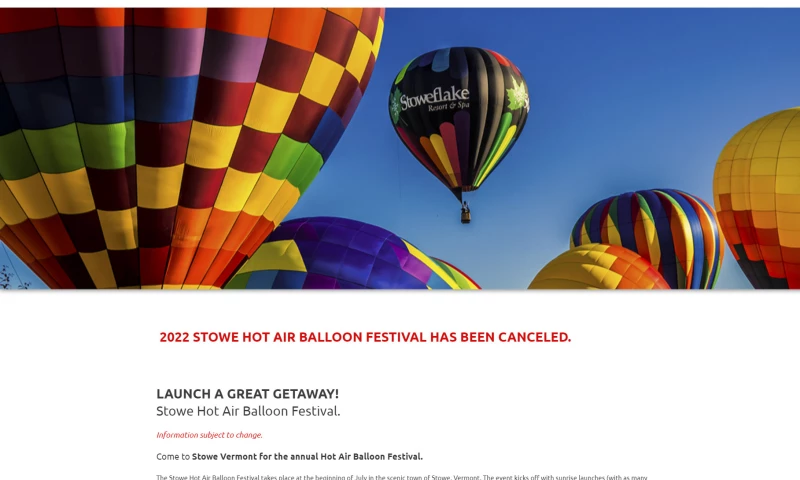 Stowe Balloon Festival