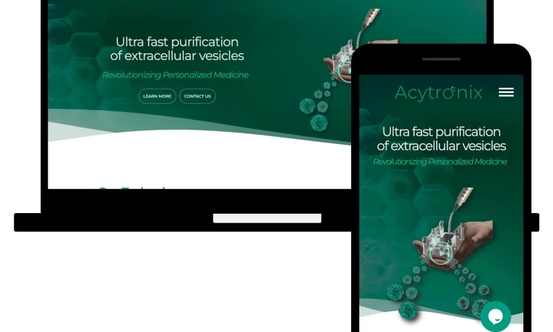 Webzik - Acytronix - Rapid Purification of Extracellular Vesicles