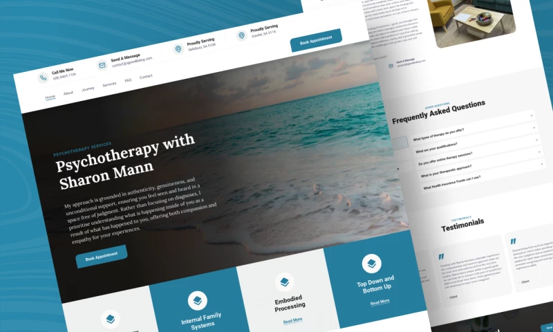 Golden Grove Web Designs - Sharm Mann Psychotherapy