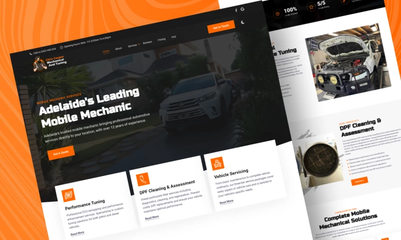 Golden Grove Web Designs - Chris Cooper Mechanical