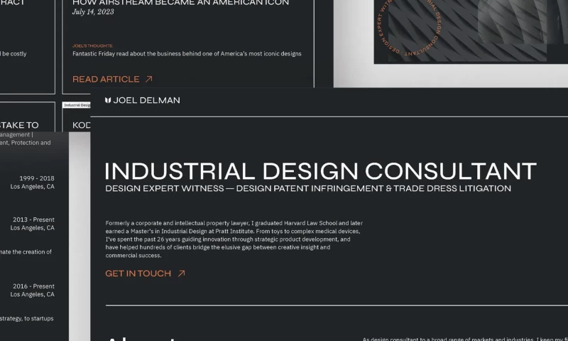 View Marketing & Creative - Client First Website for a Design Consultant