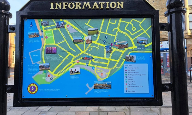 Saltcoats Town Centre Map Design