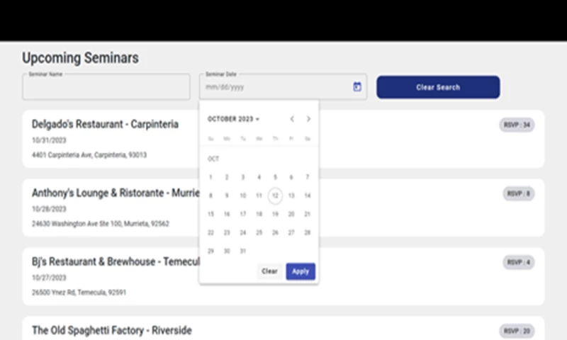 Black Kite Technologies Pvt Ltd - Event Management Portal