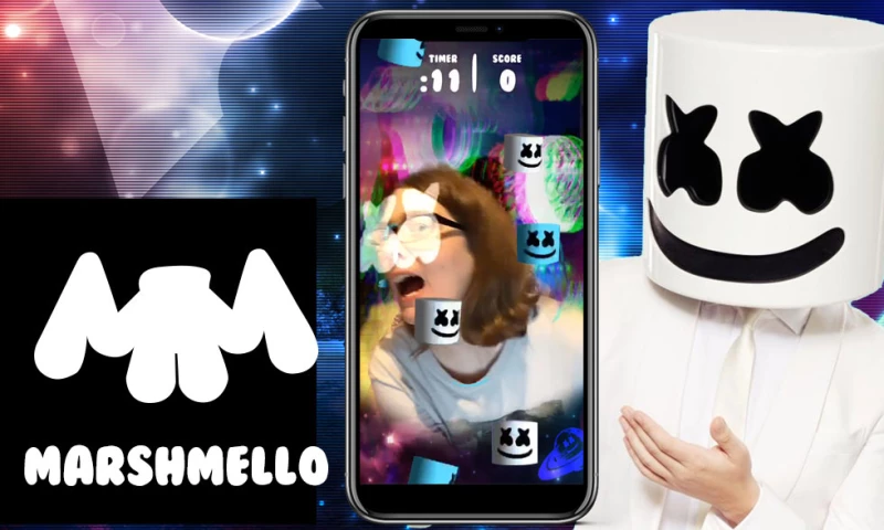 EDM Artist Marshmello Instagram AR Face Game Achieves 3.2 Million Views in 48 Hours
