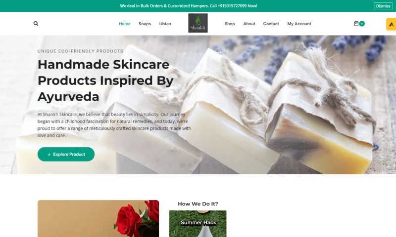 Navpatra - Eye-Catching Ecommerce Store for a Skin Care Brand
