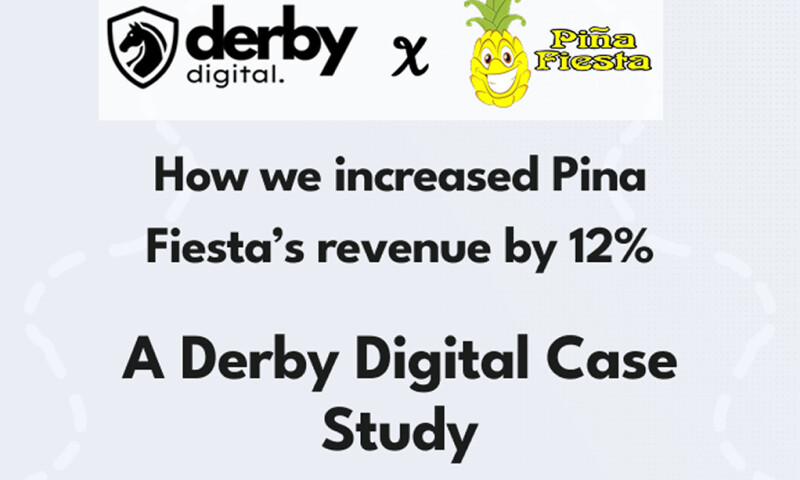 Derby Digital - How we increased Pina Fiesta's monthly revenue by 12%