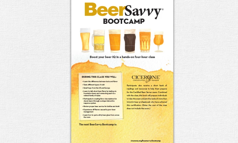 FRW Studios - Cicerone BeerSavvy Bootcamp Poster