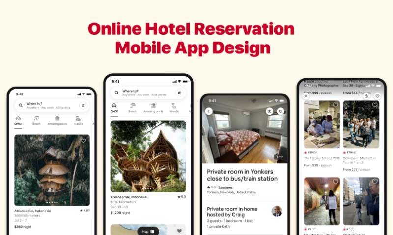 Book Me Reservation App Design