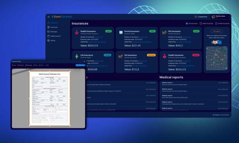 Digital platform for US health insurance