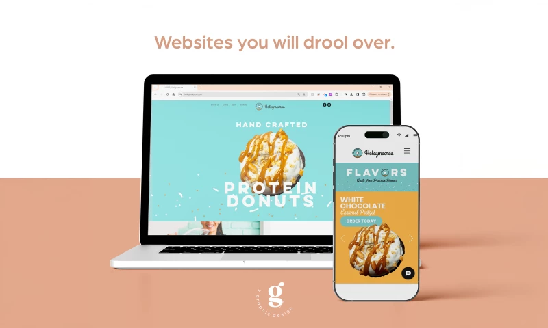 K Graphic Design - Holey Macros Website Design