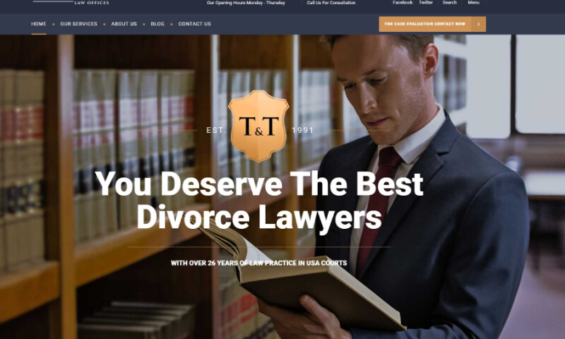 Search Engine Projects - Family Law Attorney Website Design