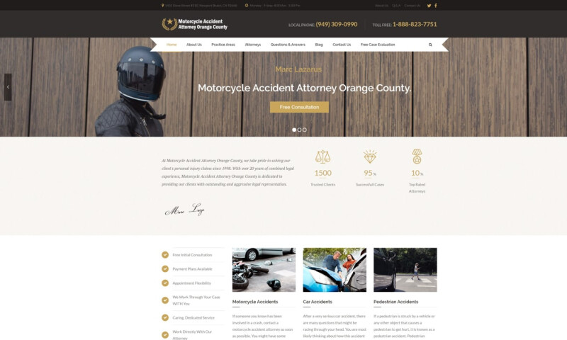 Search Engine Projects - Personal Injury Web Design & Marketing