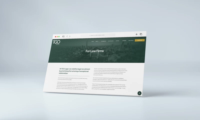 SIZE Creative - TGO Legal Website & Brand Design