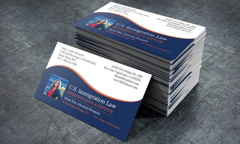 FRW Studios - Business Card Design K Nair Law