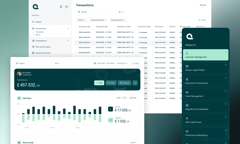 Back-Office for a Banking as a Service Platform