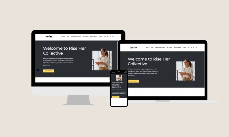 Skouter Digital - Rise Her Collective HubSpot Website Development