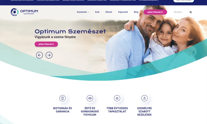 Positive Design - Optimum Vision Center website