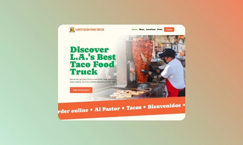 Vacant Creative - LA Food Truck Website Redesign & Catering Expansion