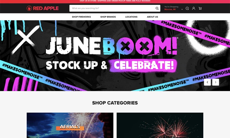 Red Apple Firework Web Design & Development