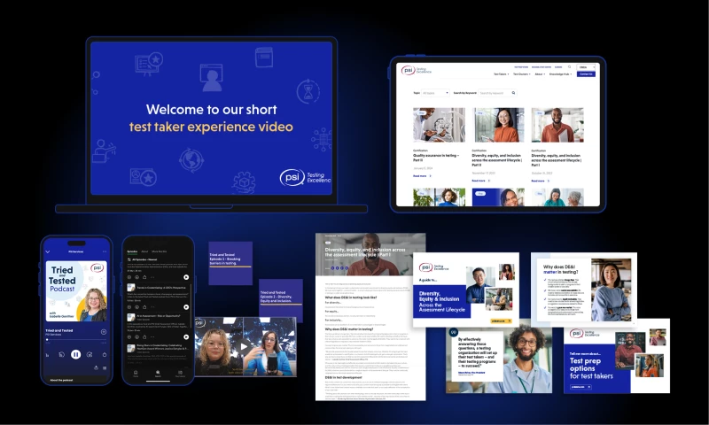 Acing content for a leading test developer
