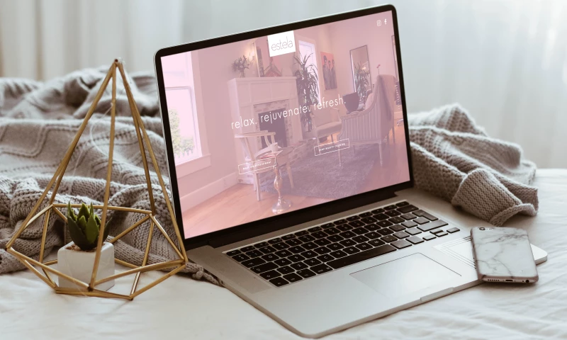 Estela Hair Salon Website, Social Media, and Business Collateral