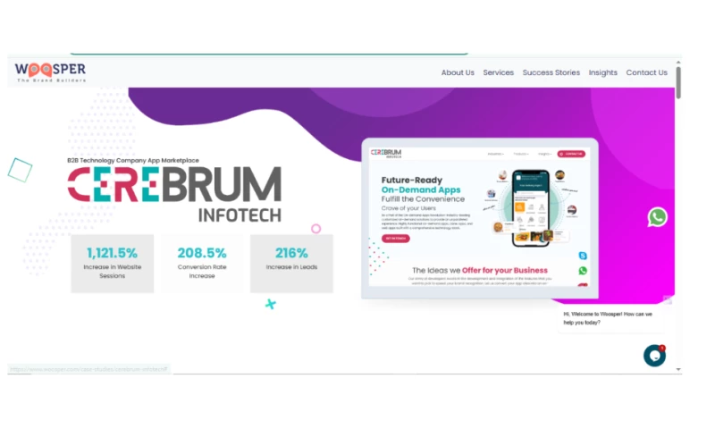 Woosper Infotech - Product Marketing of Cerebrum