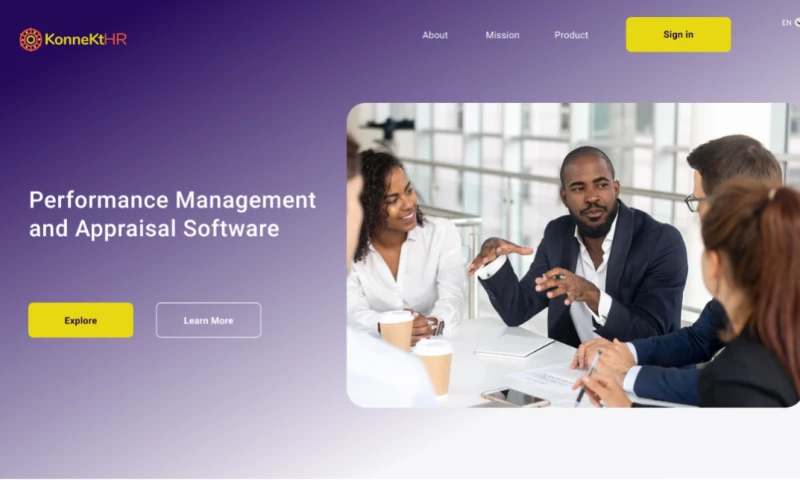 Esverito - KonneKtHR Performance Management Software Landing Page