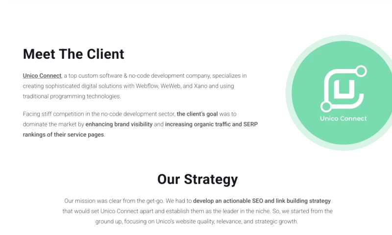 304.9% Organic Traffic Boost for a No-Code Development Leader