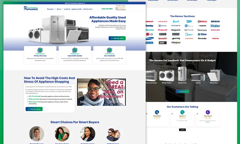 CW Dynamic Digital Marketing - Affordable Appliances Launch