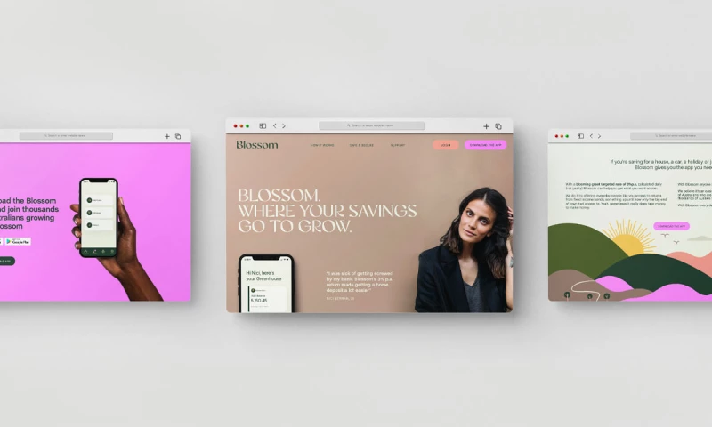 Financial Technology Branding - Blossom App