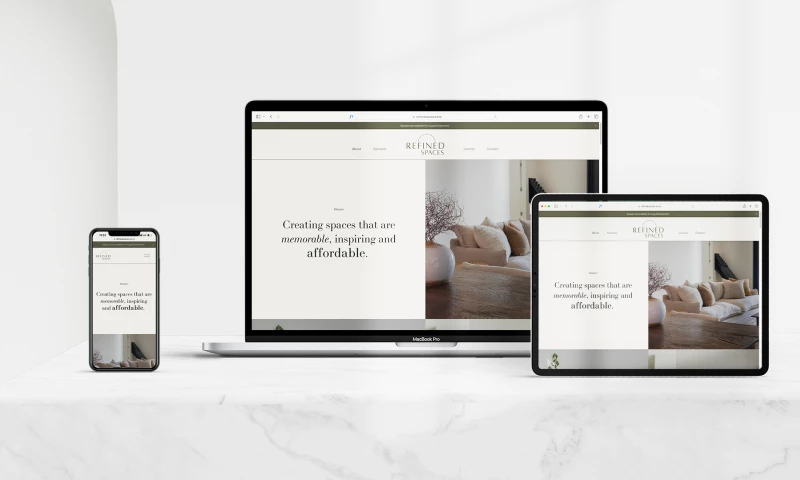 Live in Five - Website for Refined Spaces