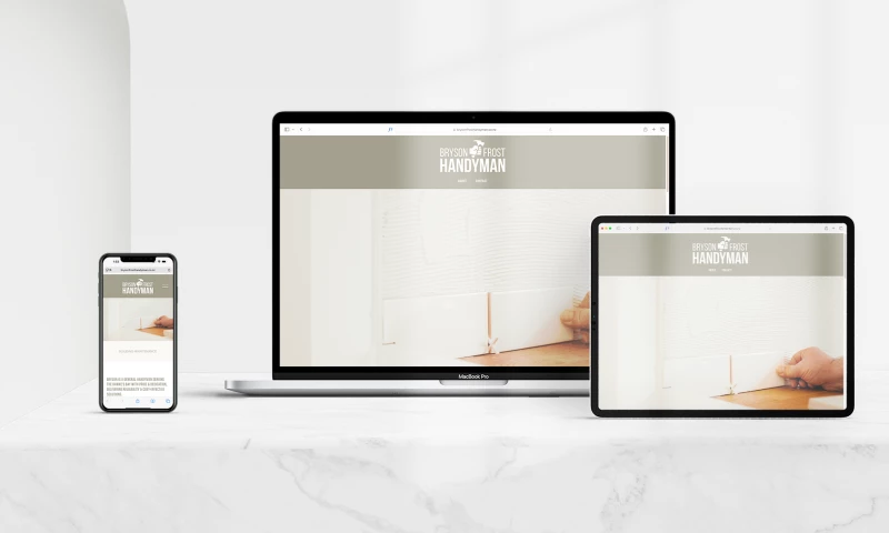 Live in Five - Website & Branding for Bryson Frost Handyman
