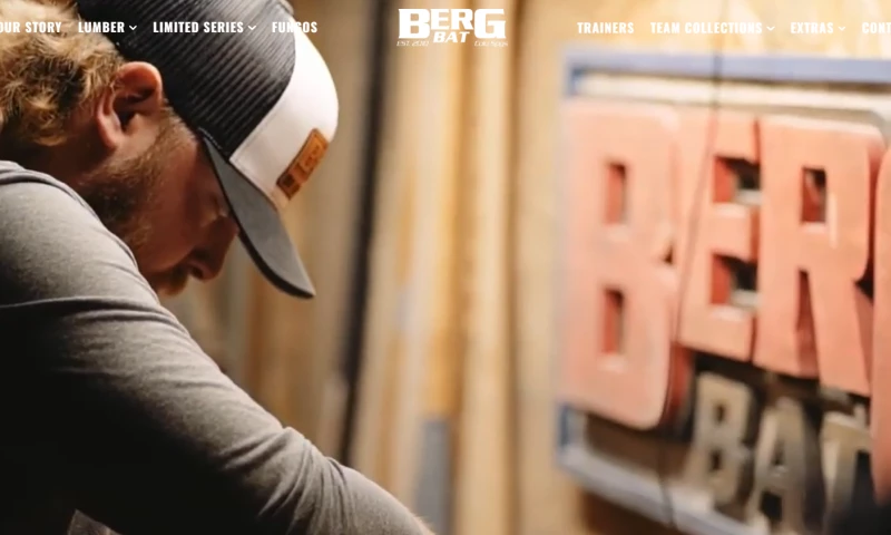 Codersh Web Services - Berg Bat Premium Custom Baseball Bats E-commerce Platform