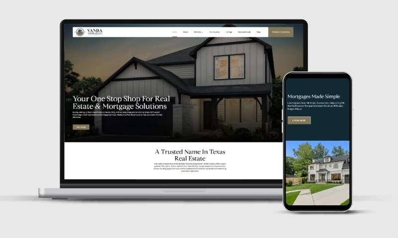 Vanda Crossley Luxury Real Estate Website Redesign