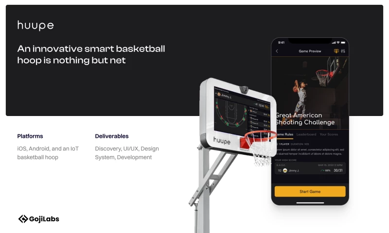 Huupe – The worlds first smart basketball hoop.