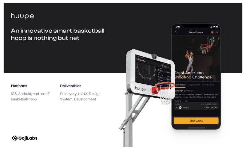 Huupe – The worlds first smart basketball hoop.