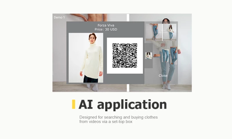 In-video shopping AI application