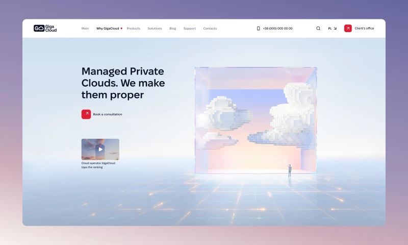 Bambuk Studio - Cloud storage company website