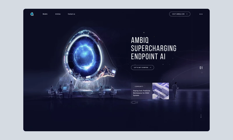 Bambuk Studio - Ambiq AI website