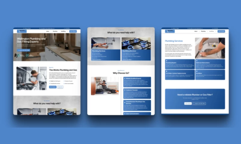 Tim Stewart Web Design - The Works Plumbing and Gas