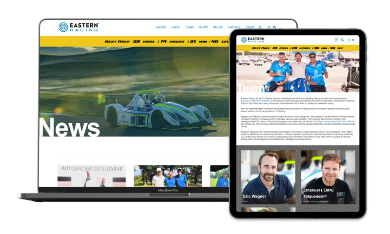 Eastern Racing Website