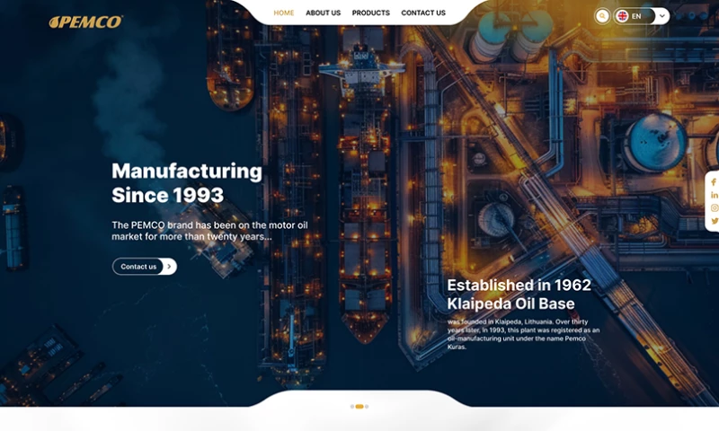 Dubai Web Designer - PEMCO OIL
