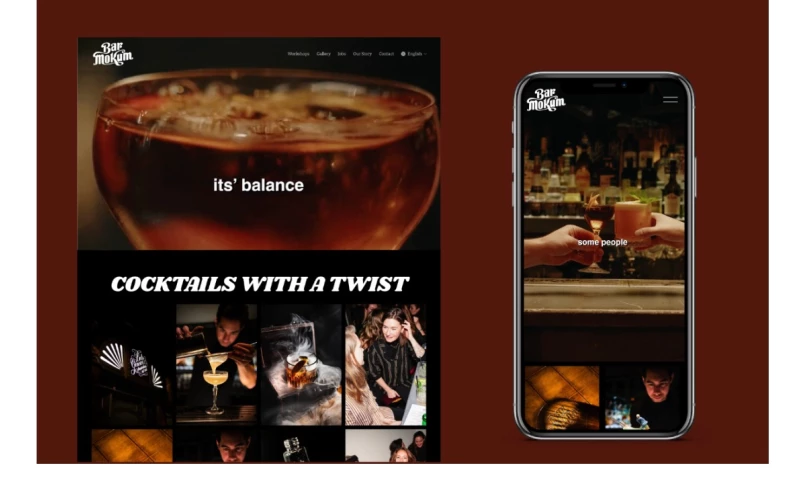 Swipe Up - Squarespace Website