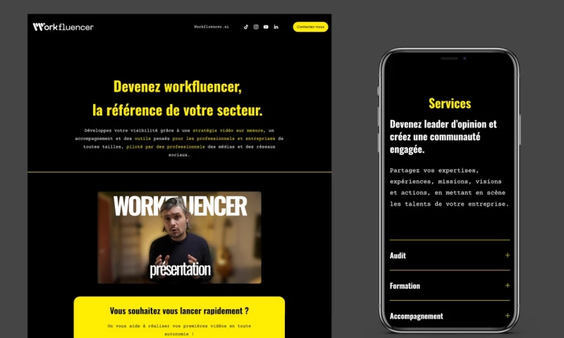 Swipe Up - Squarespace Website